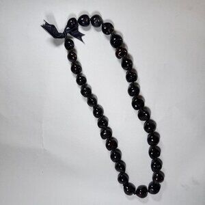 Vintage 1960s Hawaiian Brown Kukui Nut Lei Necklace – Handmade Hawaii